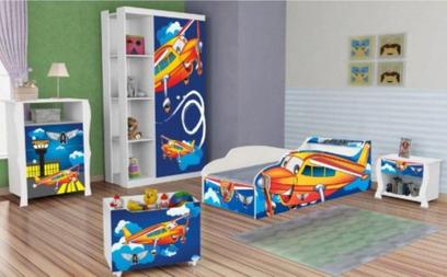 Quarto Infantil Completo Avião - Ja moveis Único