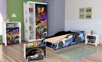 Quarto Infantil Completo Carro - Ja moveis Unico