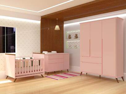 Quarto Infantil Completo Retrô Sofia Rosê - Mobili