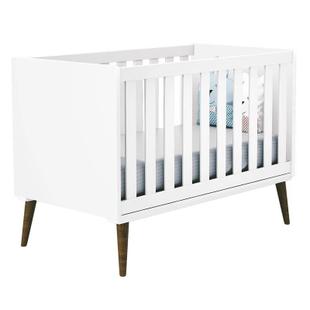 Quarto Infantil Retro Alice com Berço Americano Theo Branco - PR Baby