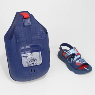 Sandália Infantil Grendene Kids Slingbag Liga Da Justiça Menino