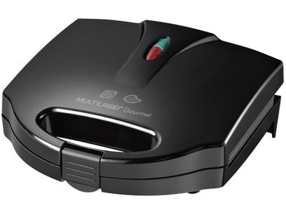 Sanduicheira/Grill Multilaser Gourmet – Antiaderente Preta 220V