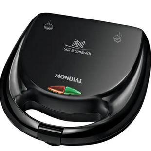 Sanduicheira Mondial S12 750W Preto 220V
