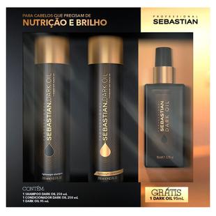 Sebastian Dark Oil Kit Shampoo+ Condicionador + Óleo