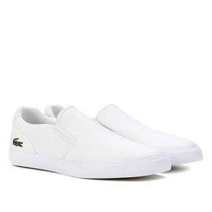 Slip On Couro Lacoste Jouer Masculino Branco