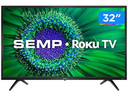 Smart TV 32” HD D-LED Semp R5500 VA - Wi-Fi 3 HDMI 1 USB