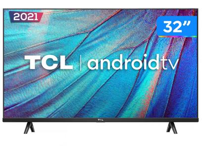 Smart TV 32” HD LED TCL S615 VA 60Hz - Android Wi-Fi e Bluetooth Google Assistente 2 HDMI