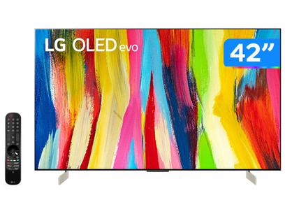 Smart TV 42” 4K OLED LG OLED42C2PSA 120Hz - AI Processor Wi-Fi HDR Alexa Google Assistente