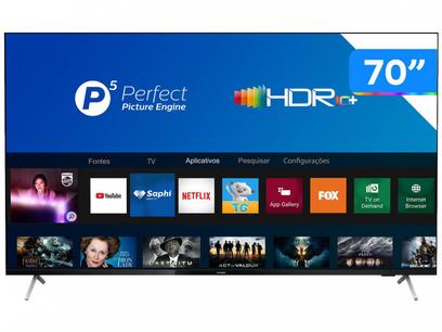 Smart TV 4K 70” Philips 70PUG7625/78 – Wi-Fi Bluetooth HDR10+ 3 HDMI 2 USB