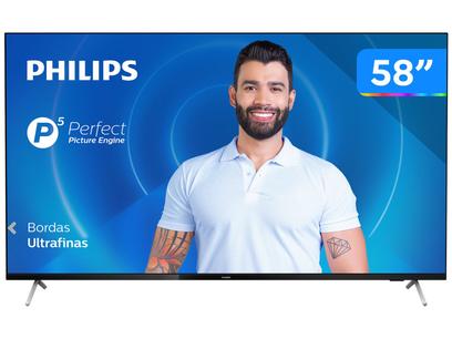 Smart TV 4K D-LED 58” Philips 58PUG7625/78 – Wi-Fi Bluetooth HDR 3 HDMI 2 USB