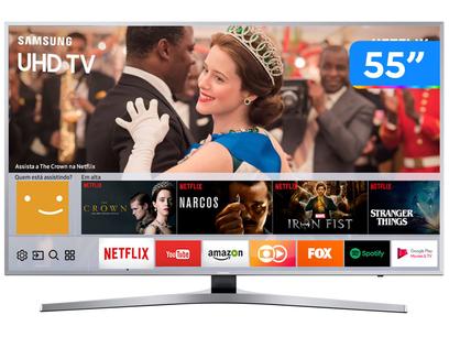 Smart TV 4K LED 55” Samsung UN55MU6400GXZD – Wi-Fi 3 HDMI 2 USB
