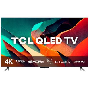 Smart TV 50 Polegadas TCL QLED 4K UHD, 3 HDMI, 2 USB, Bluetooth, Wi-Fi, (Google Assistant, Dolby Vision Atmos, Preto...