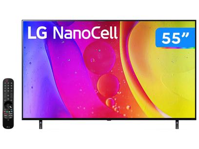 Smart TV 55” 4K LED LG NanoCell 55NANO80 - Wi-Fi Bluetooth HDR Alexa Google Assistente