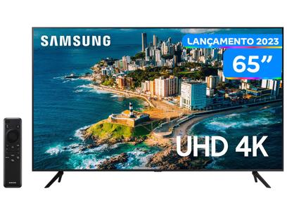 Smart TV 65” UHD 4K LED Samsung UN65CU7700GXZD - VA Wi-Fi Bluetooth com Alexa 3 HDMI Nova Linha