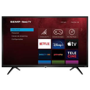 Smart TV Roku SEMP TCL 32, HD, WideScreen, HDMI, USB, WiFi, Preto - 32R5500