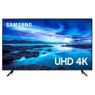 Smart TV Samsung 43 Polegadas UHD 4K, 3 HDMI, 1 USB, Processador Crystal 4K, Tela sem limites, Alexa, Controle Único - UN43AU7700GXZD