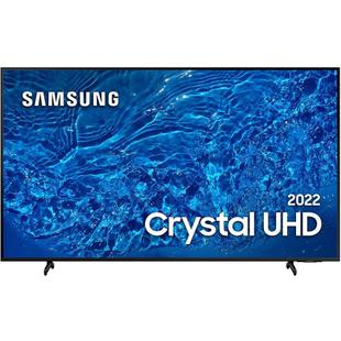 Smart TV Samsung 60 Crystal UHD 4K BU8000, 3 HDMI, 2 USB, Wifi, Bluetooth, Alexa, Google Assistante, Tela Infinita, Preto - UN60BU8000GXZD