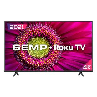 Smart TV Semp TCL 50 Polegadas Roku LED UHD 4K RK8500, 4 HDMI, 1 USB, Wi-Fi, Bivolt, Preto - 50RK8500