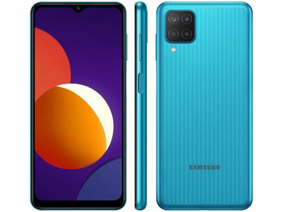 Smartphone Samsung Galaxy M12 64GB Verde 4G – 4GB RAM Tela 6.5” Câm. Quádrupla + Selfie 8MP