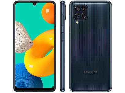 Smartphones em Promoção Smartphone Samsung Galaxy M32 128GB Preto – 4G 6GB RAM Tela 6.4” Câm. Quádrupla + 20MP