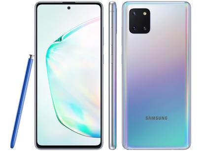 Smartphone Samsung Galaxy Note 10 Lite 128GB – Aura Glow Octa-Core 6GB RAM Tela 6,7” Câm.Tripla