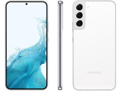 Smartphone Samsung Galaxy S22+ 128GB Branco - 8GB RAM Tela 6,6” Câm. Tripla + Selfie 10MP
