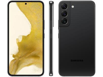 Smartphone Samsung Galaxy S22 128GB Preto 5G - 8GB RAM Tela 6,1” Câm. Tripla + Selfie 10MP