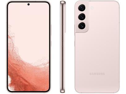 Smartphone Samsung Galaxy S22 256GB Rosé 5G - 8GB RAM Tela 6,1” Câm. Tripla + Selfie 10MP
