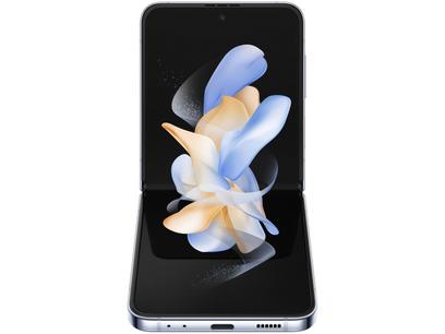 Smartphone Samsung Galaxy Z Flip4 128GB Azul - 5G Octa-Core 8GB RAM Câm. Dupla + Selfie 10MP