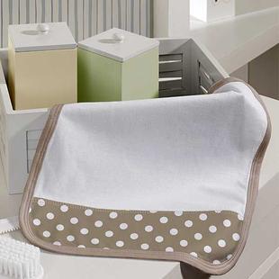 Toalhinha de Boca Tecebem Baby Malha Cacau 02 Peças Estampado Kinder Marrom