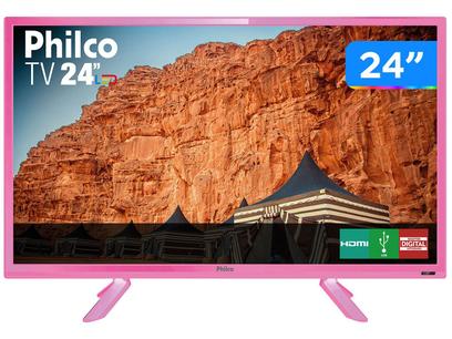 TV HD D-LED 24” Philco PTV24C10DR 2 HDMI – 2 HDMI 1 USB