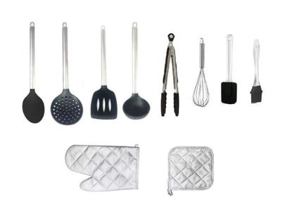 Utensílios De Cozinha Colheres De Silicone 10 Pç Apoios – Clink