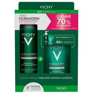 Vichy Phytosolution Normaderm Kit - Gel de Limeza Intensivo + Refil