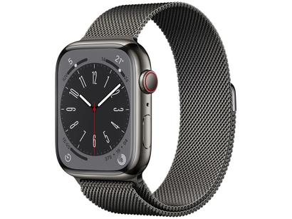 Apple Watch Series 8 45mm GPS + Cellular Caixa Grafite Aço