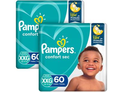 Kit Fraldas Pampers Confort Sec Tam. XXG +de 14kg