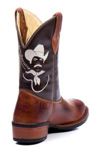 bota cano longo bico redondo masculina