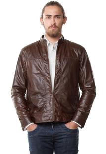 jaqueta de couro pp masculina
