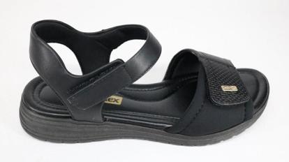 sandália comfortflex tiras preta