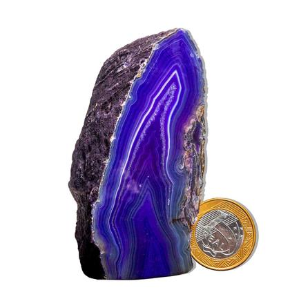 Imagem de 01 Geodo de Ágata Lilás 150 a 200g 7 a 12cm Classe B