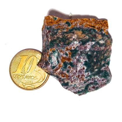 Imagem de 01 Jaspe Sanguíneo Pedra Natural Média 40mm 10 a 30g