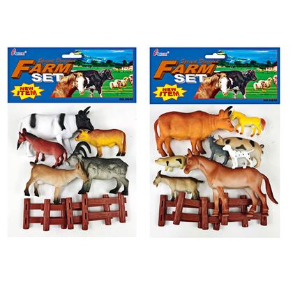 Imagem de 01 kit de animais da fazenda - médio - 02 modelos