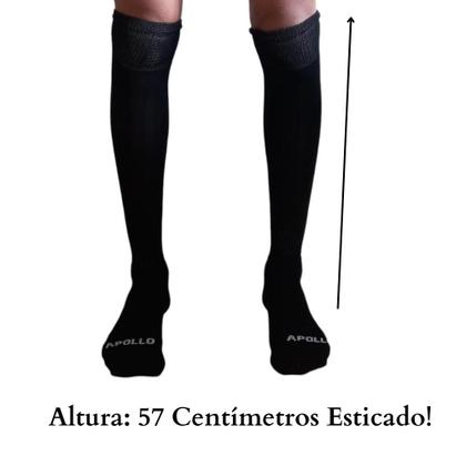 Imagem de 01 Par Meião Futebol Atoalhado Cano Longo Algodão Original Ideal Academia Corrida Caminhada Várias Cores