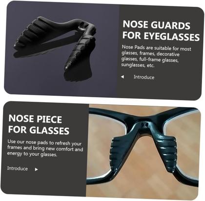 Imagem de 01 Plaqueta Ponte Anatômica Moldável Silicone P/Óculos Acetato conserto armação oculos grau solar adaptação parafusar peça apoio nasal nariz macia