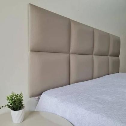 Imagem de 01 Quadro Estofado Placa Modular 40x30 P/ Cabeceira Facto 