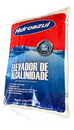 Imagem de 02 Alcalinizante Elevador Alcalinidade Piscina 2kg Hidroazul