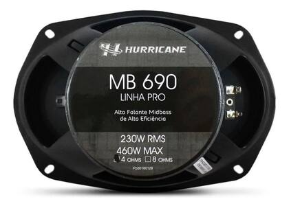 Imagem de 02 Alto Falantes Hurricane Woofer 6x9 4 Ohms Mb690 460w Rms
