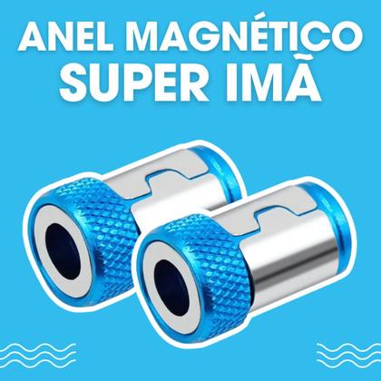 Imagem de 02 Anel Magnético Super Imã Para Parafusadeira Universal
