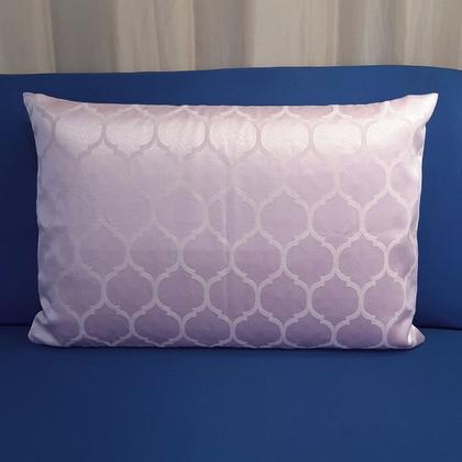 Imagem de 02 Capa Travesseiro Rosa Velho Geometrico jacquard floral 0,65x0,45