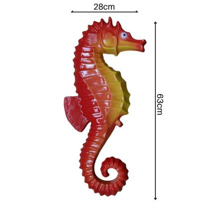 Imagem de 02 Cavalos Marinhos Decoração Enfeite Piscina Praia 63cm