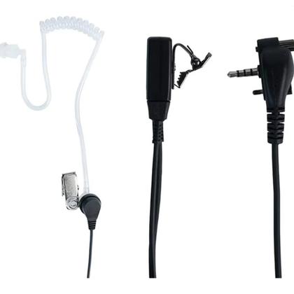 Imagem de 02 Fones de ouvido com Ptt microfone Lapela Radio Ht Vertex Vx 160 Vx-231 Motorola EVX261 Auricular